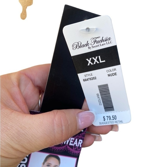 Black Fuschia By Secret Lace NWT Shaping Bodysuit I Size: XXL - Picture 11 of 13